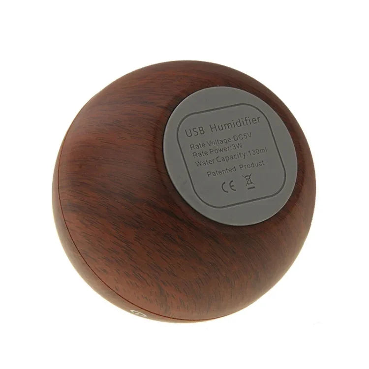 Humidificador de Ar Ultrassónico com Textura de Madeira Recarregável USB 3W LM-X1, LM-X1