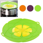 Nova Tampa de Panela de Silicone à Prova de Derrames, Anti-Vibração e Resistente ao Calor (Entrega de Cor Aleatória)