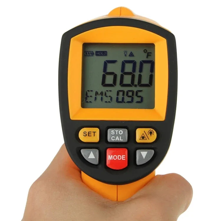 BENETECH GM1651 Pistola de Temperatura Digital USB com Ecrã, Termómetro Infravermelho Portátil, Intervalo de Medição: -30~1650C, GM1651