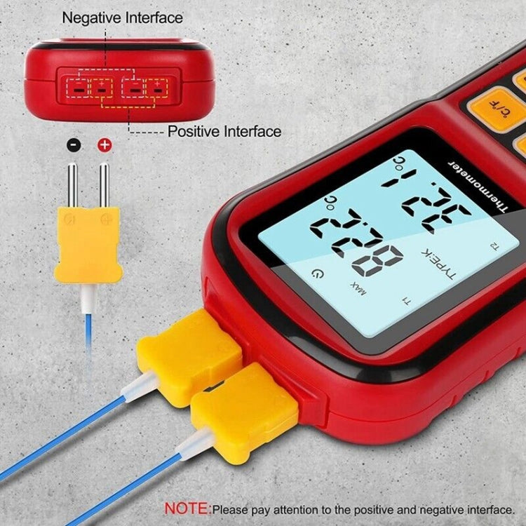 BENETECH GM1312 Termómetro Termopar com Ecrã LCD de 2,4 polegadas, Mede Tipos J, K, T, E, N e R, Faixa de Medição: -50~300°C