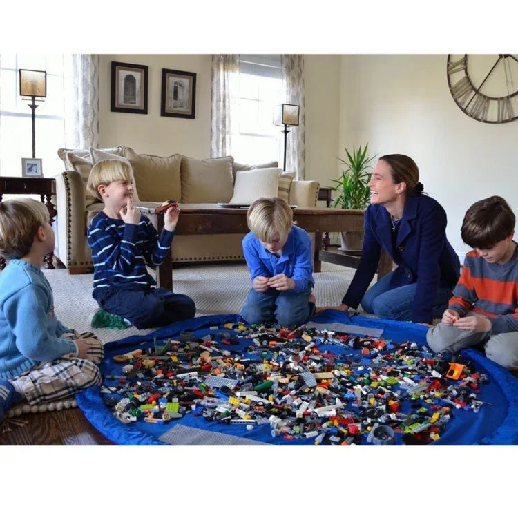 Saco Dobrável para Armazenamento de Brinquedos para Crianças, Tamanho: 1,5 x 1,5m, 1,5x1,5m