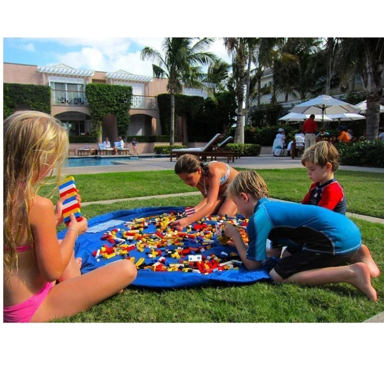 Saco Dobrável para Armazenamento de Brinquedos para Crianças, Tamanho: 1,5 x 1,5m, 1,5x1,5m