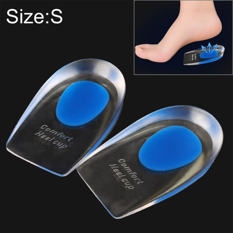 Palminhas de Gel de Silicone Confortáveis para Calcanhar Femininas, Meias Palminhas, Tamanho: S, 1 Par, Azul