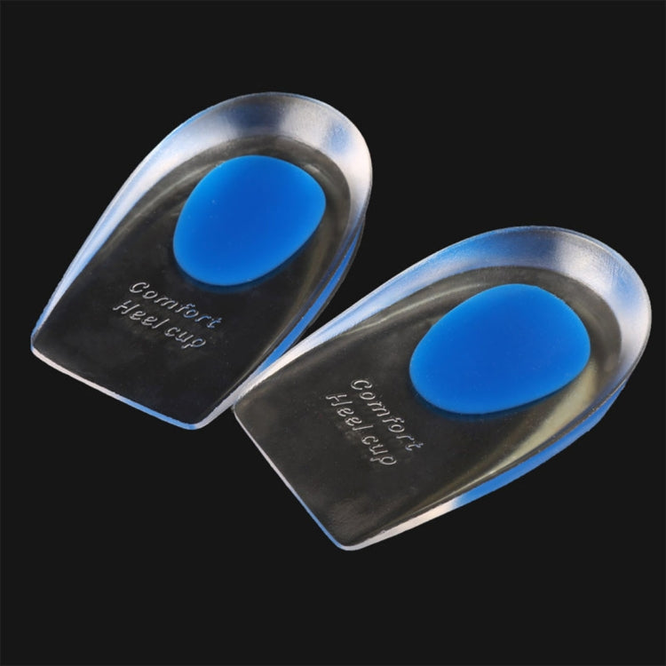 Palminhas de Gel de Silicone Confortáveis para Calcanhar Femininas, Meias Palminhas, Tamanho: S, 1 Par, Azul