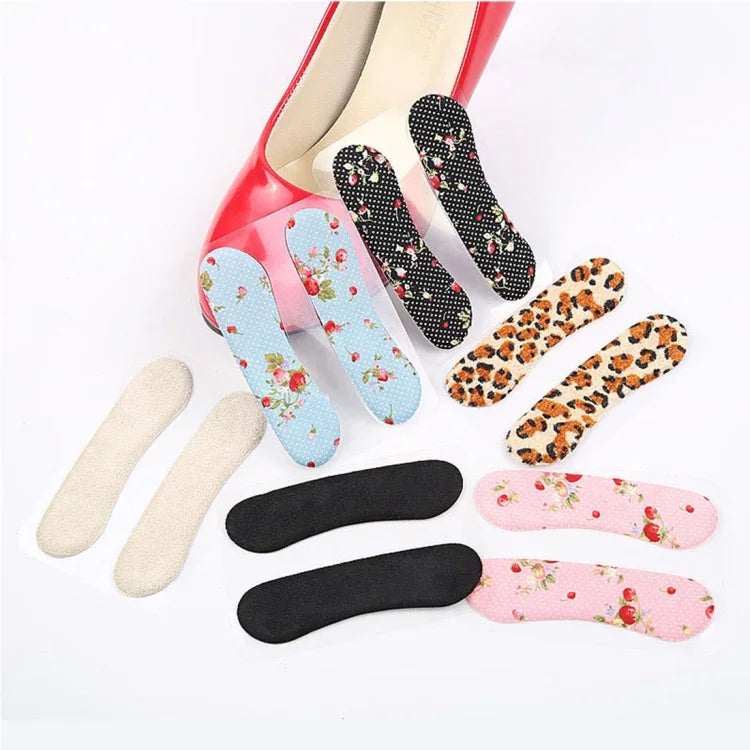 5 Pares de Adesivos para Calcanhar de Sapatos de Salto Alto, Resistentes ao Desgaste, Cor Enviada Aleatoriamente