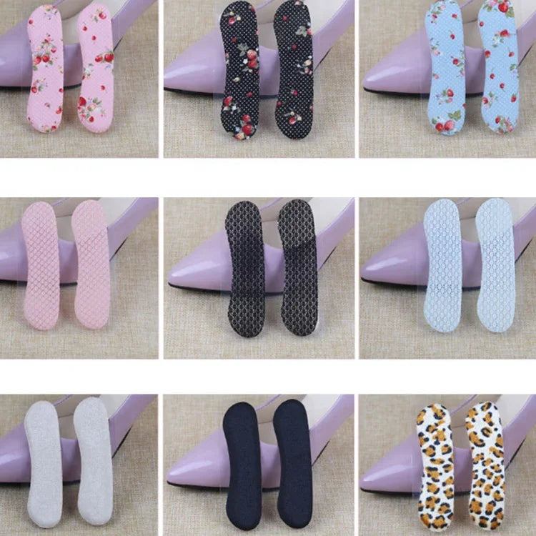 5 Pares de Adesivos para Calcanhar de Sapatos de Salto Alto, Resistentes ao Desgaste, Cor Enviada Aleatoriamente