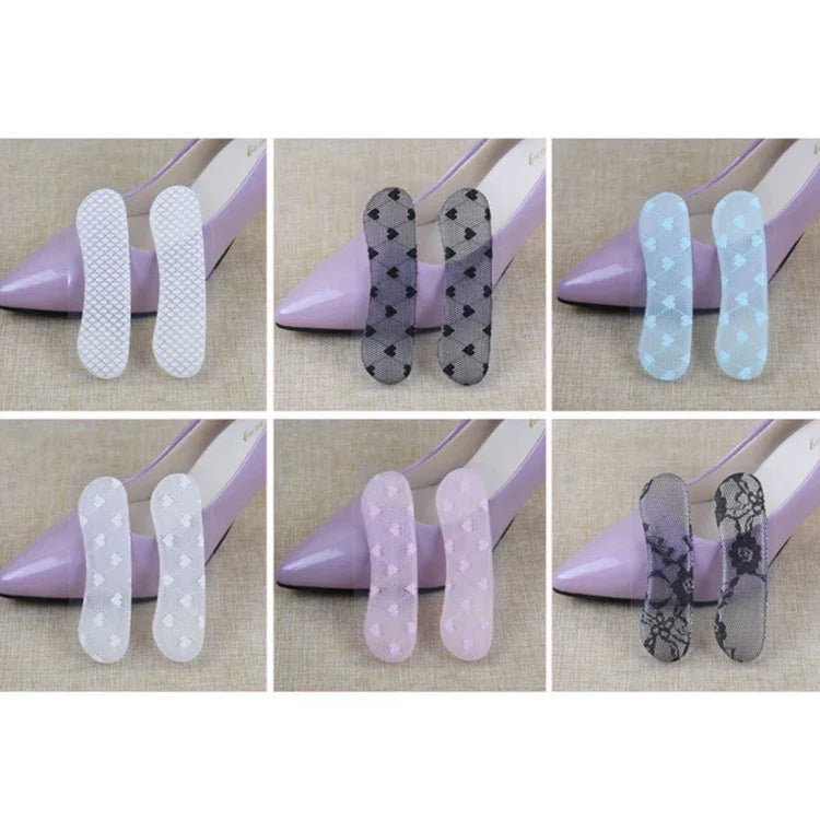 5 Pares de Adesivos para Calcanhar de Sapatos de Salto Alto, Resistentes ao Desgaste, Cor Enviada Aleatoriamente