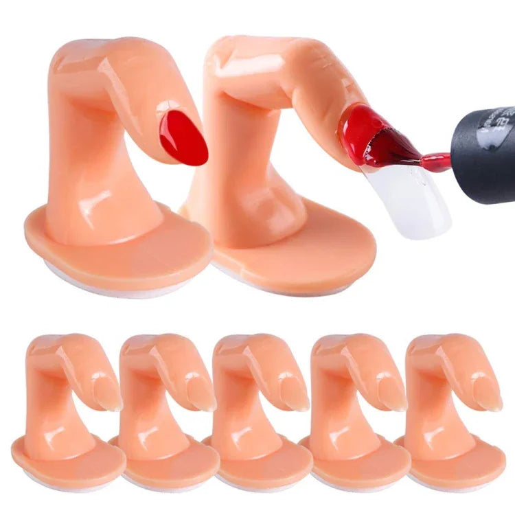 Conjunto de 5 Modelos de Unhas Falsas para Treino de Arte de Unhas com Carimbo Acrílico DIY (Preço para 5 unidades)