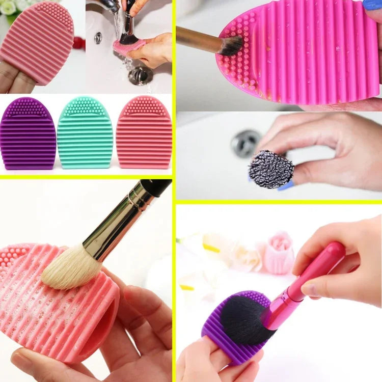 Escova de Limpeza de Silicone para Cosméticos, Ferramenta de Limpeza para Maquilhagem