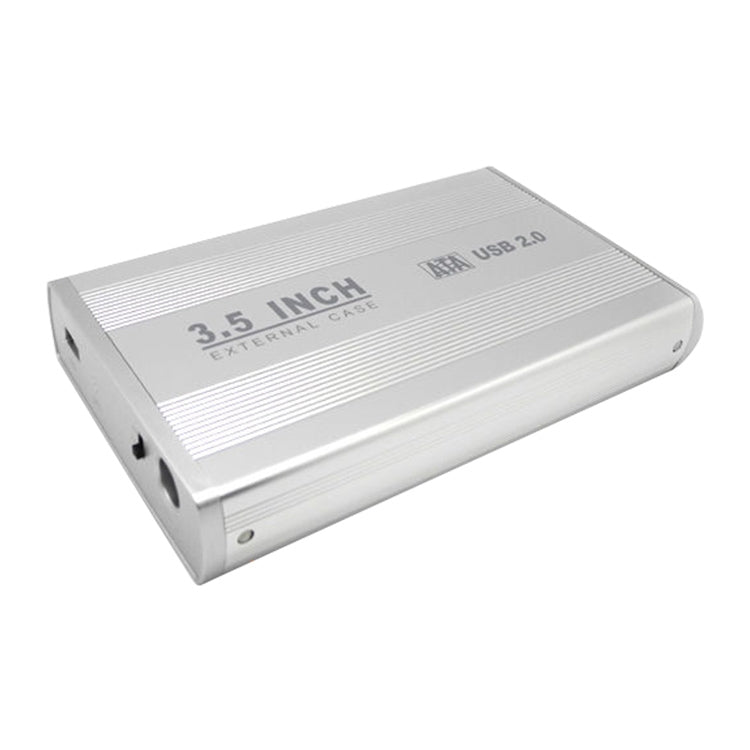 Caixa externa para disco rígido SATA de 3,5 polegadas, suporta USB 2.0, SATA com alimentação 2.0A, SATA com alimentação 1.5A
