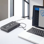 Caixa externa para disco rígido SATA de 3,5 polegadas, suporta USB 2.0, SATA com alimentação 2.0A, SATA com alimentação 1.5A