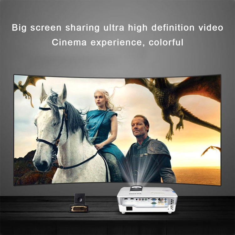 Adaptador DVI 24+1 Pinos Macho para HDMI 19 Pinos Fêmea com Rotação de 360 Graus e Dourado