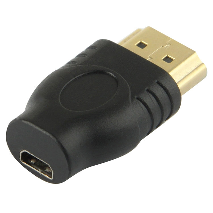 Adaptador HDMI 19 Pinos Macho para Micro HDMI Fêmea Dourado, HDMI Macho para Micro HDMI Fêmea