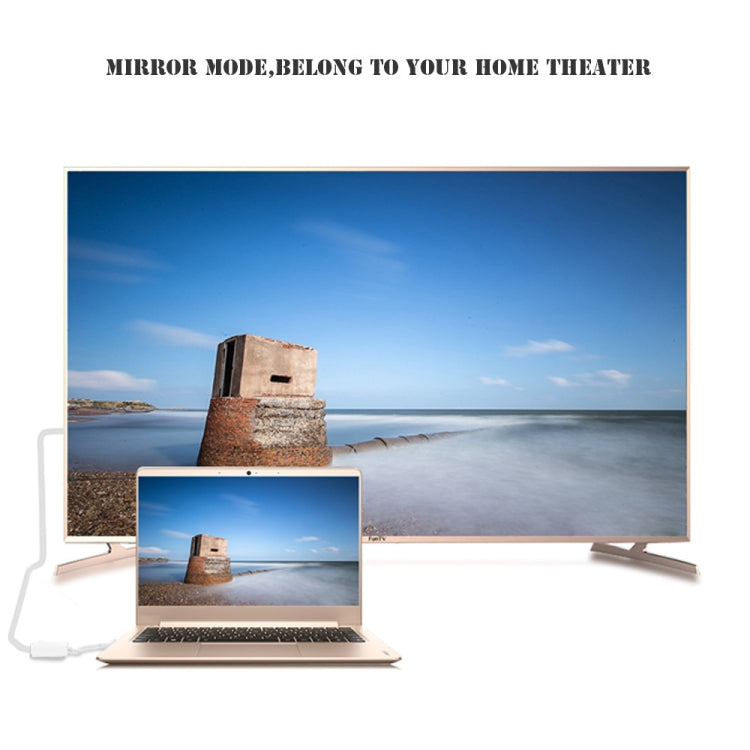 Para Macbook 12 polegadas / Chromebook Pixel 2015, HDMI Fêmea (Branco)