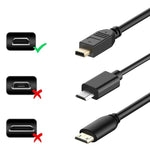 Cabo Adaptador Mini HDMI Macho para Micro HDMI Macho de 30cm, Micro HDMI Macho, Comprimento: 30cm