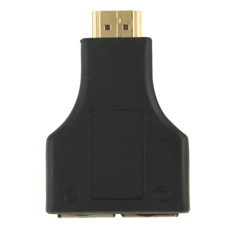 Extensor de Cabo de Rede HDMI para Dupla Porta RJ45 de 30m por Cat 5e/6 para HDTV 3D, Duplo RJ45 Preto