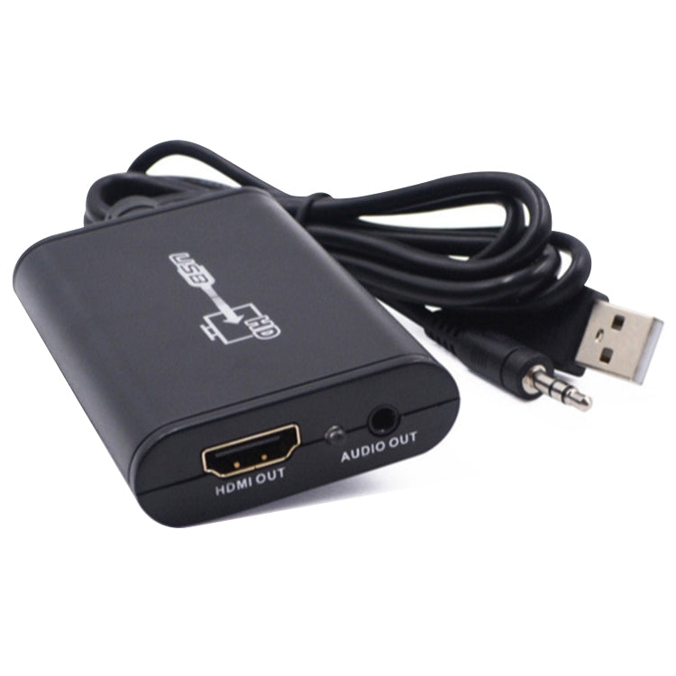 Adaptador USB 2.0 para HDMI Vídeo HD para HDTV, Suporta Full HD 1080P, USB 2.0