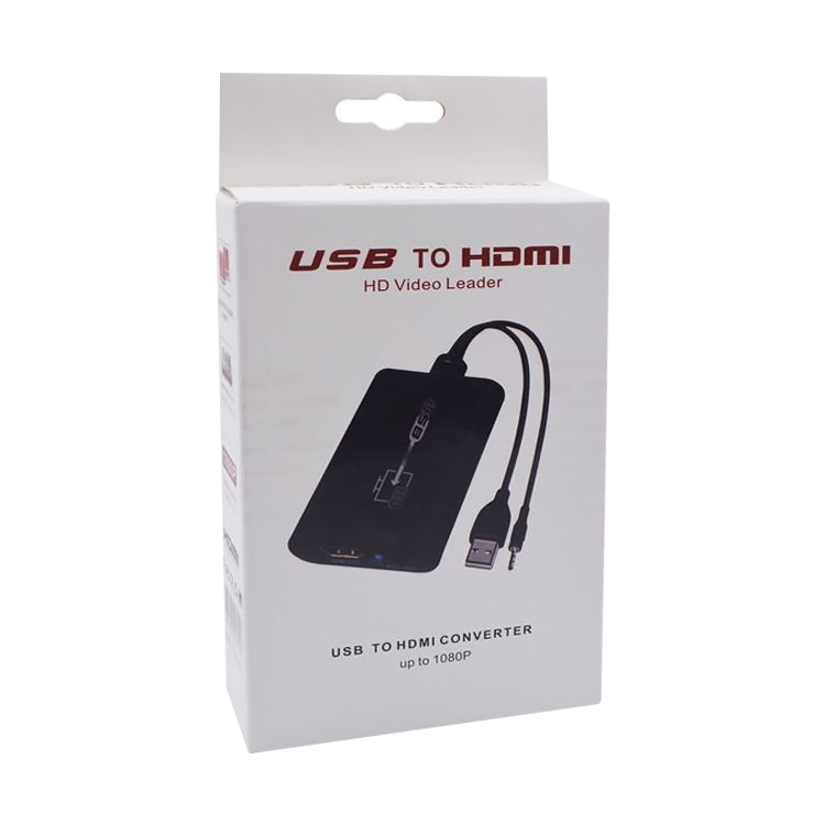 Adaptador USB 2.0 para HDMI Vídeo HD para HDTV, Suporta Full HD 1080P, USB 2.0
