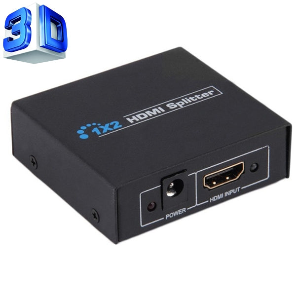 Amplificador divisor Mini HDMI 1x2 V1.4, Suporta 3D e Full HD 1080P, V1.4