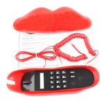 Telefone com Fio em Forma de Lábios Vermelhos Sexy, Telefone Lábios Vermelhos Sexy