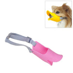 Focinho de Silicone com Forma de Bico de Pato para Cão de Estimação, Tamanho: S, S Amarelo, S Rosa, S Café