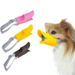 Focinho de Silicone com Forma de Bico de Pato para Cão de Estimação, Tamanho: S, S Amarelo, S Rosa, S Café