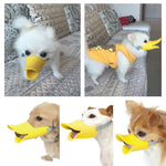 Focinho de Silicone com Forma de Bico de Pato para Cão de Estimação, Tamanho: S, S Amarelo, S Rosa, S Café