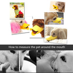 Focinho de Silicone com Forma de Bico de Pato para Cão de Estimação, Tamanho: S, S Amarelo, S Rosa, S Café
