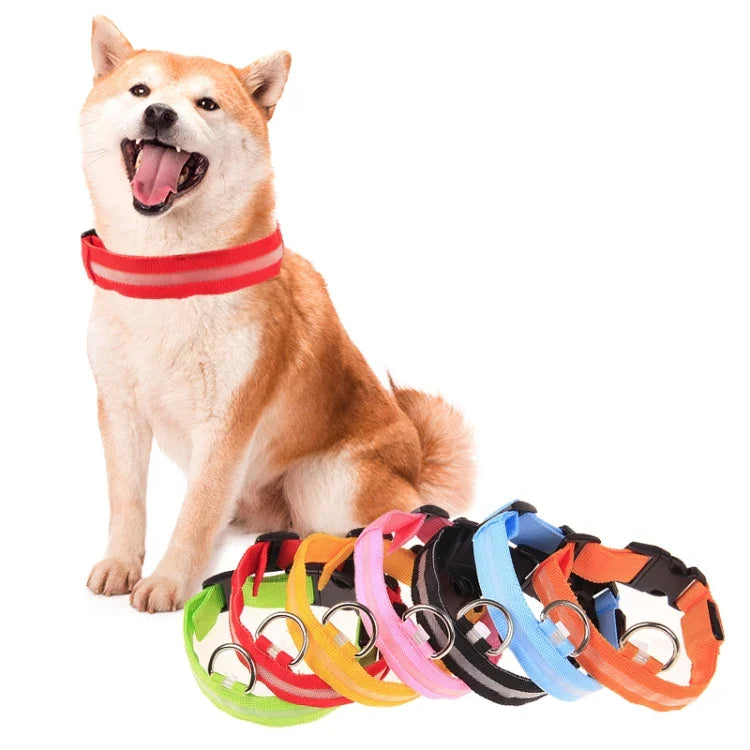 Coleira para Cão com LED Ajustável de 3 Modos, Tamanho: S, Tamanho: S, Tamanho: M, Tamanho: L, Tamanho: XL