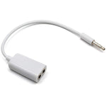 Cabo de Áudio Auxiliar 3.5mm para Adaptador Divisor 2 x Fêmea, Compatível com Telefones, Tablets, Auscultadores, MP3 Player, Estéreo de Carro/Casa e Mais