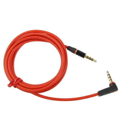 Cabo de Áudio Auxiliar 1.2m 3.5mm Cotovelo para Macho Reto, Compatível com Telefones, Tablets, Auscultadores, MP3 Player, Estéreo de Carro/Casa e Mais