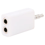 Adaptador divisor de auscultadores 3,5mm, compatível com telemóveis, tablets, auscultadores, leitor MP3, estéreo de carro/casa e mais