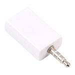 Adaptador divisor de auscultadores 3,5mm, compatível com telemóveis, tablets, auscultadores, leitor MP3, estéreo de carro/casa e mais