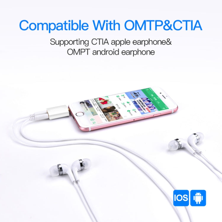 Adaptador divisor de auscultadores 3,5mm, compatível com telemóveis, tablets, auscultadores, leitor MP3, estéreo de carro/casa e mais