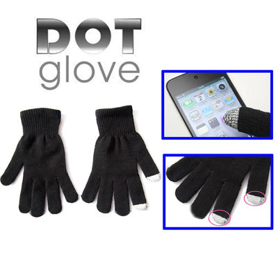 Luvas com pontos para ecrã tátil para iPhone 5, iPhone 4 & 4S, iPhone 3G/3GS, iPhone, iPad, BlackBerry