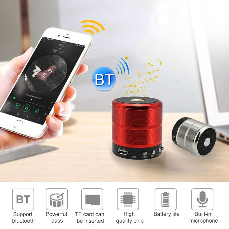 Altifalante portátil estéreo móvel Bluetooth metálico S28 com função de chamada mãos-livres, S28