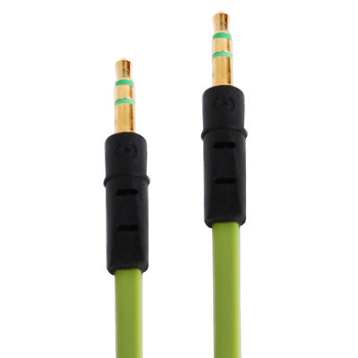 Cabo de auscultadores com ficha 3,5mm estilo noodle para iPhone 5 / iPhone 4 & 4S / 3GS / 3G / iPad 4 / iPad mini / mini 2 Retina / Novo iPad / iPad 2 / iTouch / MP3, Comprimento: 1m
