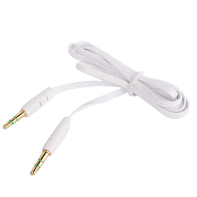 Cabo de auscultadores com ficha 3,5mm estilo noodle para iPhone 5 / iPhone 4 & 4S / 3GS / 3G / iPad 4 / iPad mini / mini 2 Retina / Novo iPad / iPad 2 / iTouch / MP3, Comprimento: 1m