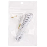 Cabo de auscultadores com ficha 3,5mm estilo noodle para iPhone 5 / iPhone 4 & 4S / 3GS / 3G / iPad 4 / iPad mini / mini 2 Retina / Novo iPad / iPad 2 / iTouch / MP3, Comprimento: 1m