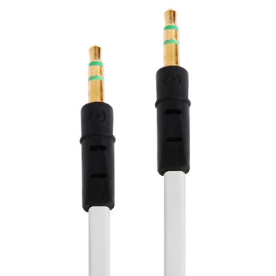 Cabo de auscultadores com ficha 3,5mm estilo noodle para iPhone 5 / iPhone 4 & 4S / 3GS / 3G / iPad 4 / iPad mini / mini 2 Retina / Novo iPad / iPad 2 / iTouch / MP3, Comprimento: 1m