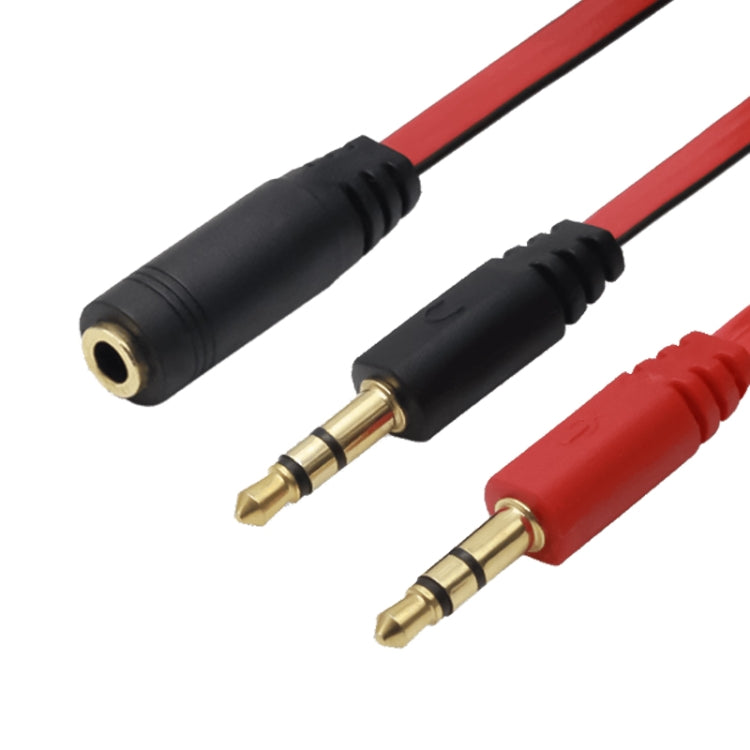 Cabo microfone + auscultadores com jack 3,5mm estilo noodle para PC / portátil, Comprimento: 22cm