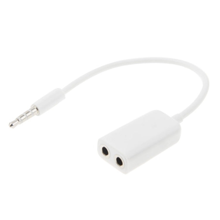 Cabo Auxiliar de Áudio Estéreo 3,5mm Macho para Divisor Adaptador 2 Fêmea, Compatível com Telemóveis, Tablets, Auscultadores, MP3, Estéreo de Carro/Casa e Mais