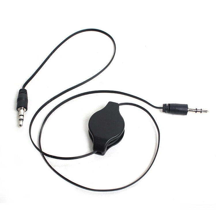 Cabo de áudio auxiliar retrátil 3,5mm, compatível com telemóveis, tablets, auscultadores, leitor MP3, estéreo de carro/casa e mais, Comprimento: 11cm a 80cm