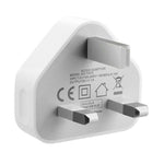 Adaptador de Carregador USB 5V / 1A (Ficha EUA) para iPhone, Galaxy, Huawei, Xiaomi, LG, HTC e Outros Smartphones, Dispositivos Recarregáveis, Ficha Reino Unido, Ficha UE