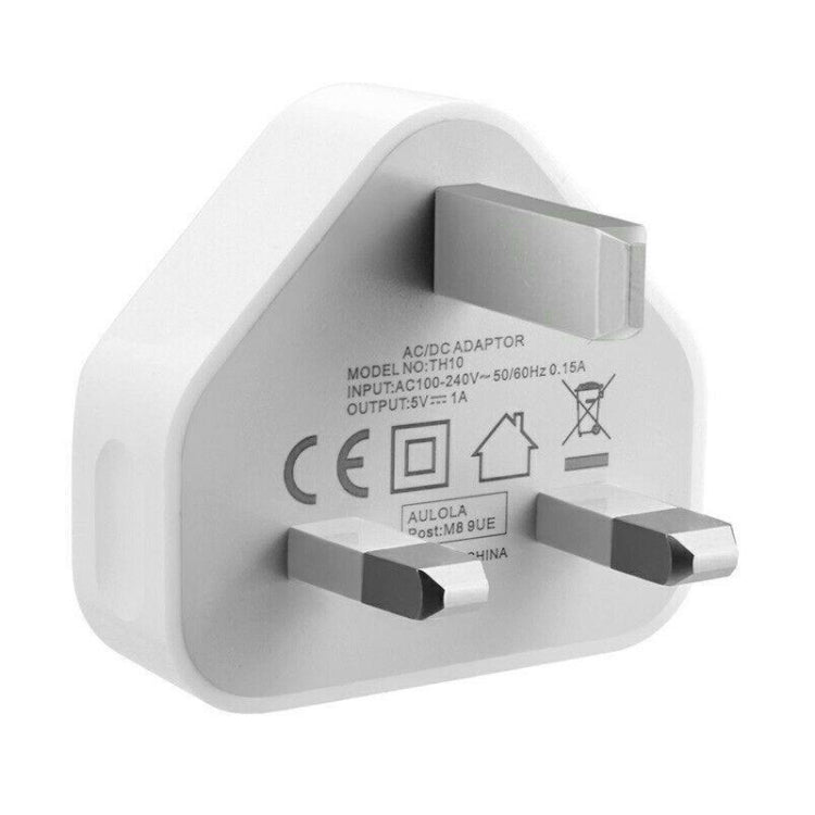 Adaptador de Carregador USB 5V / 1A (Ficha EUA) para iPhone, Galaxy, Huawei, Xiaomi, LG, HTC e Outros Smartphones, Dispositivos Recarregáveis, Ficha Reino Unido, Ficha UE