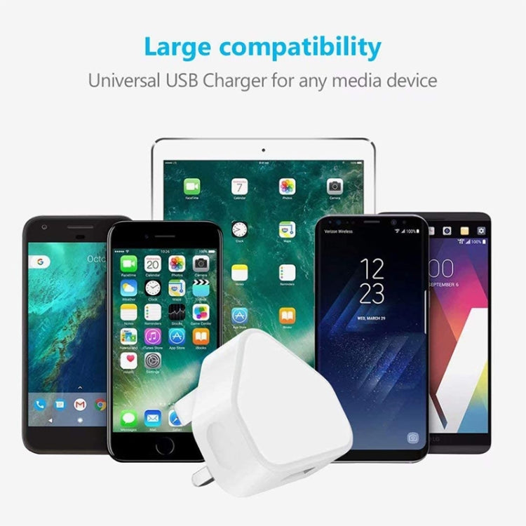 Adaptador de Carregador USB 5V / 1A (Ficha EUA) para iPhone, Galaxy, Huawei, Xiaomi, LG, HTC e Outros Smartphones, Dispositivos Recarregáveis, Ficha Reino Unido, Ficha UE