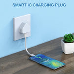 Adaptador de Carregador USB 5V / 1A (Ficha EUA) para iPhone, Galaxy, Huawei, Xiaomi, LG, HTC e Outros Smartphones, Dispositivos Recarregáveis, Ficha Reino Unido, Ficha UE