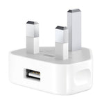 Adaptador de Carregador USB 5V / 1A (Ficha Reino Unido) para iPhone, Galaxy, Huawei, Xiaomi, LG, HTC e Outros Smartphones, Dispositivos Recarregáveis