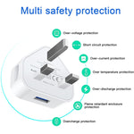 Adaptador de Carregador USB 5V / 1A (Ficha Reino Unido) para iPhone, Galaxy, Huawei, Xiaomi, LG, HTC e Outros Smartphones, Dispositivos Recarregáveis