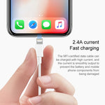 USB to 8 Pin Synchronous Data Charging Cable, Cable Length: 1m, 1m, 3m